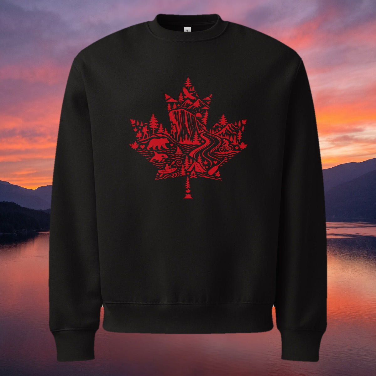 Maple Oversized Sweatshirt | Squamish BC, overlooking Howe Sound