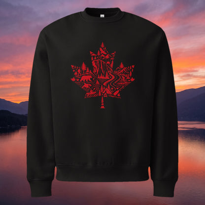 Maple Oversized Sweatshirt | Squamish BC, overlooking Howe Sound