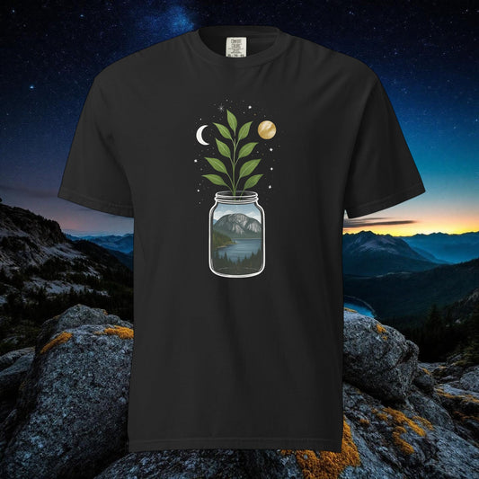 Squamish Mountain Starry Night Heavyweight Tee in S — Squamish BC apparel by Origin 99