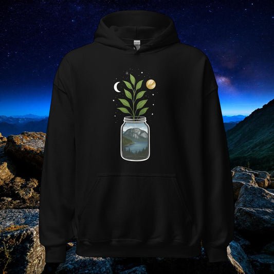 Squamish Mountain Starry Night Oversized Hoodie in S — Squamish BC apparel by Origin 99