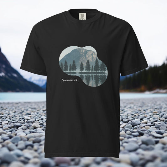 Squamish Mountain Silhouette Heavyweight Tee in S — Squamish BC apparel by Origin 99