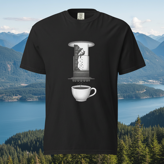 Rest Day Espresso Climber Heavyweight Tee in S — Squamish BC apparel by Origin 99