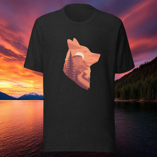 Sea to Sky Sunset Mountain Tee in XS — Squamish BC apparel by Origin 99