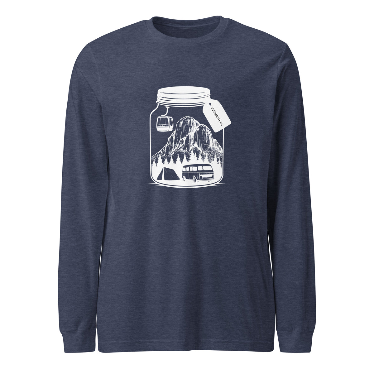 Color variants of BC Mason Jar Squamish Chief Camping Long Sleeve Tee — Origin 99 Squamish apparel