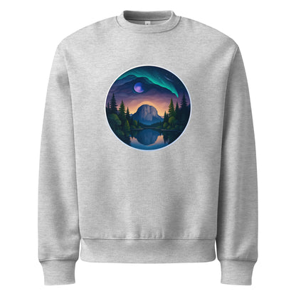 Sea to Sky Mountain Landscape Heavyweight Sweatshirt in S — made in Canada, Origin 99 Squamish