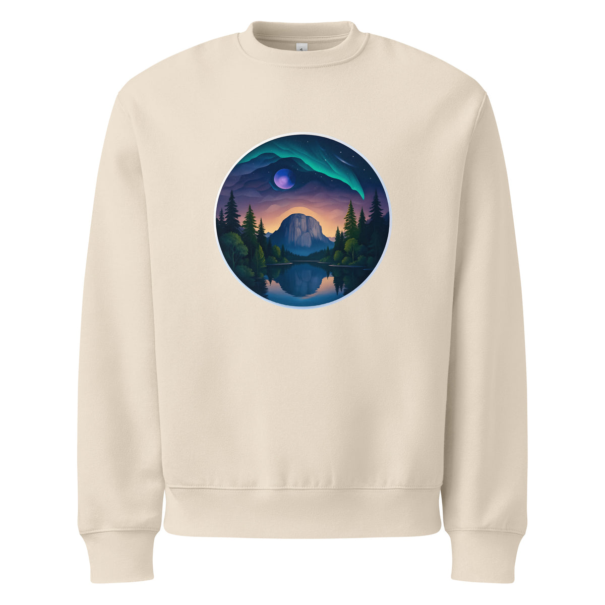 Customer wearing Sea to Sky Mountain Landscape Heavyweight Sweatshirt — Squamish BC apparel review