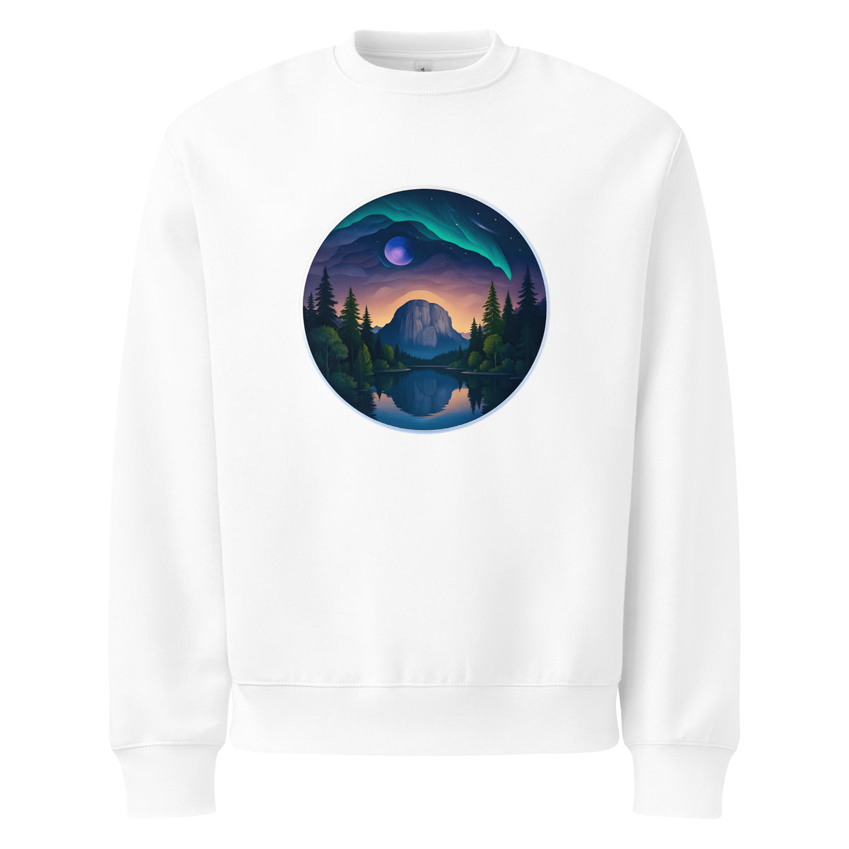 Sea to Sky Mountain Landscape Heavyweight Sweatshirt in S — Squamish BC apparel by Origin 99