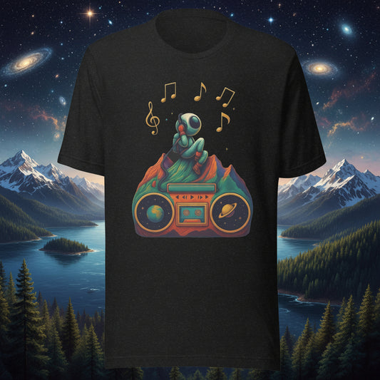 BC Astronaut Retro Radio Tee in XS — Squamish BC apparel by Origin 99
